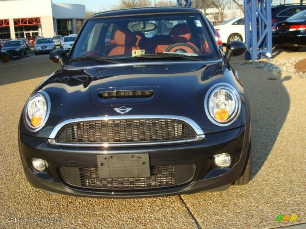 2008 Cooper S Hardtop - Astro Black Metallic / Lounge Redwood photo #7