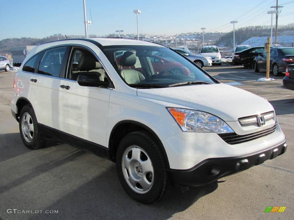 2007 CR-V LX 4WD - Taffeta White / Gray photo #8