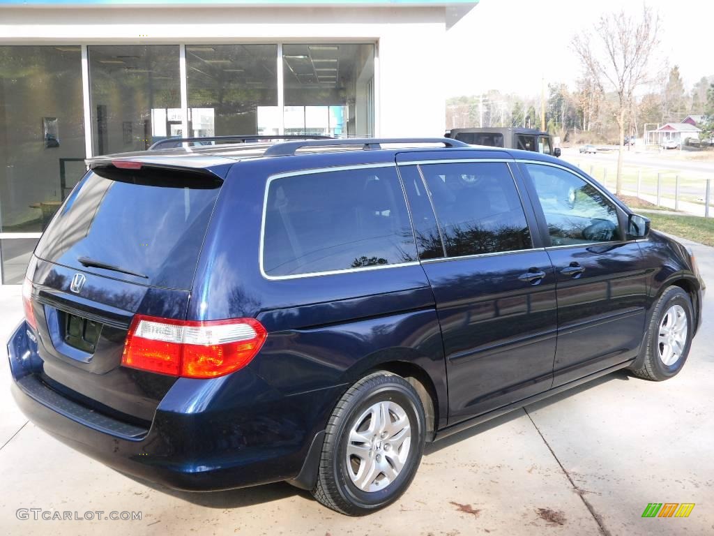 2007 Odyssey EX-L - Midnight Blue Pearl / Gray photo #4