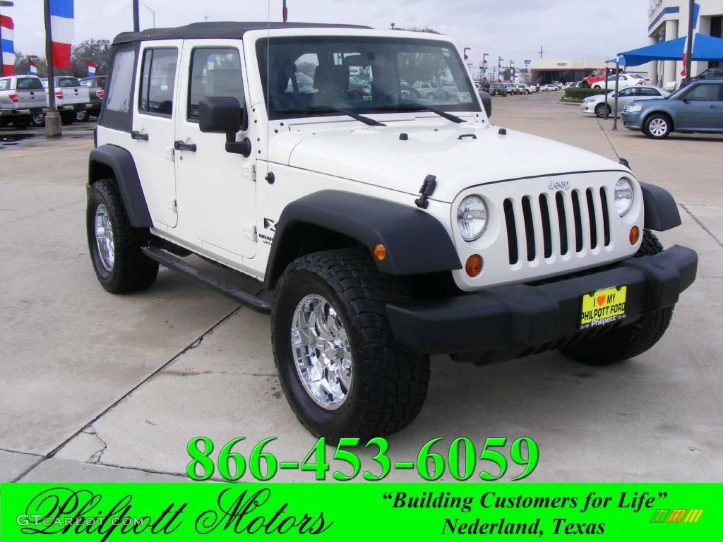 2007 Wrangler Unlimited X 4x4 - Stone White / Dark Slate Gray/Medium Slate Gray photo #1