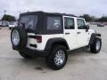 2007 Stone White Jeep Wrangler Unlimited X 4x4  photo #3