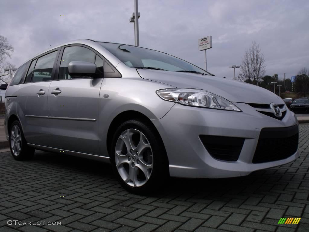 2008 MAZDA5 Sport - Sunlight Silver / Black photo #7
