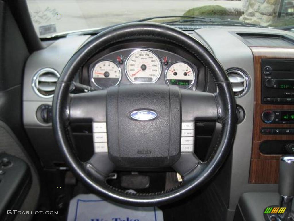 2004 F150 Lariat SuperCrew 4x4 - Oxford White / Black/Medium Flint photo #21