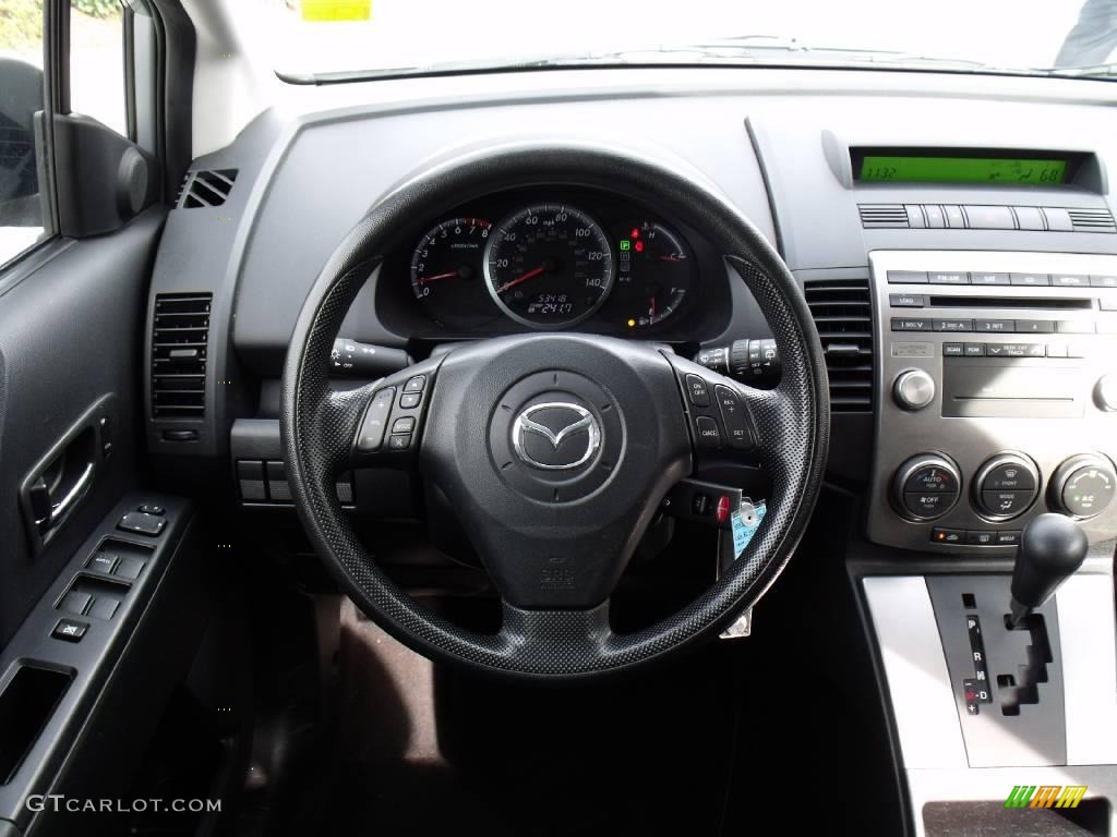 2008 MAZDA5 Sport - Sunlight Silver / Black photo #21