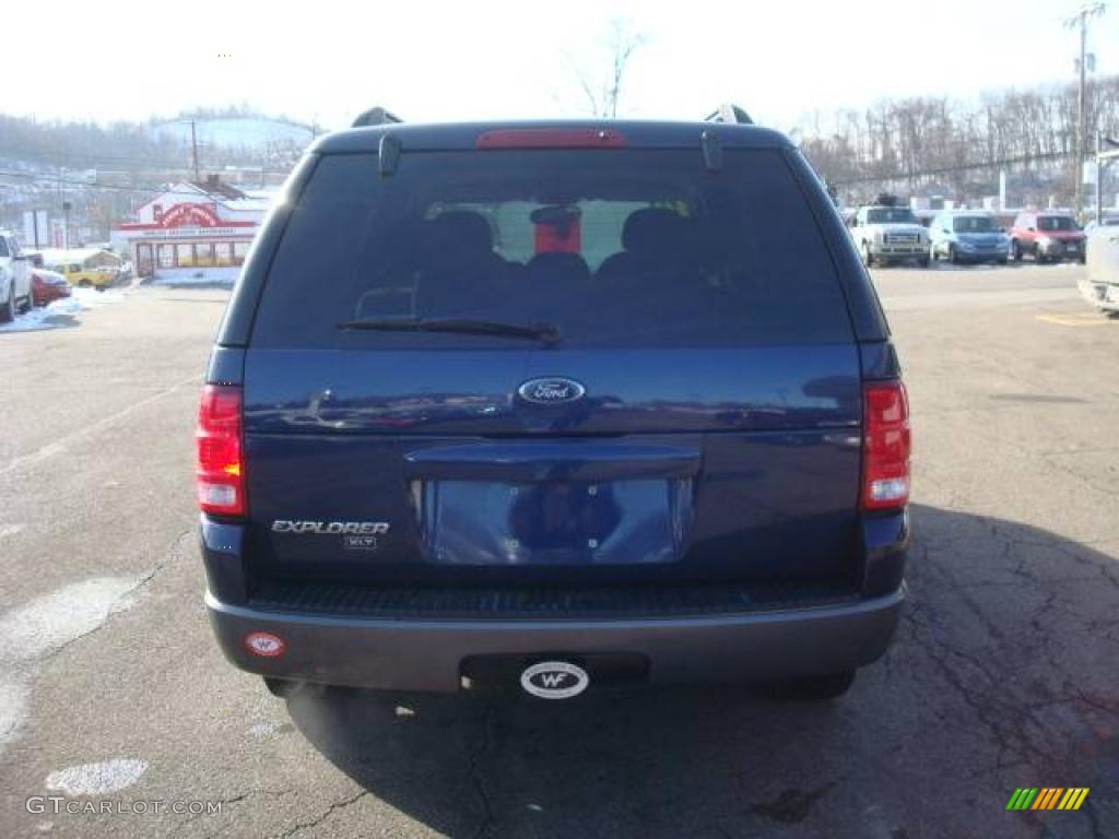 2004 Explorer XLT 4x4 - Dark Blue Pearl Metallic / Graphite photo #3