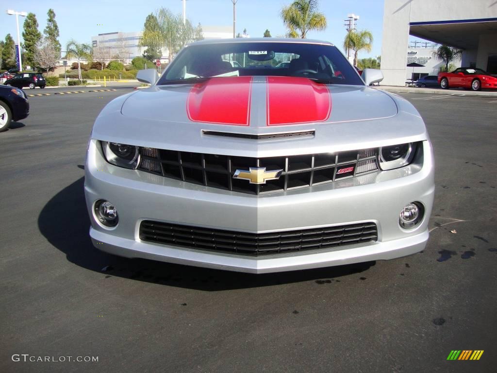 2010 Camaro SS/RS Coupe - Silver Ice Metallic / Black photo #2