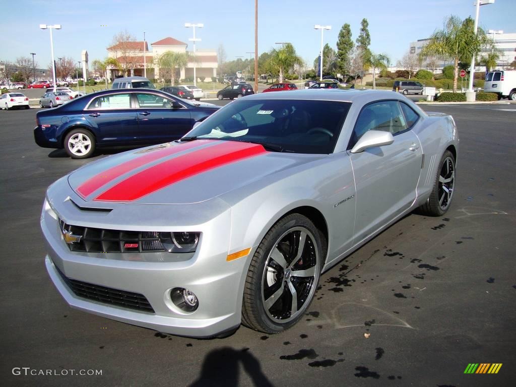 2010 Camaro SS/RS Coupe - Silver Ice Metallic / Black photo #4