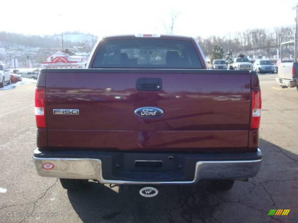 2006 F150 XLT SuperCab 4x4 - Dark Toreador Red Metallic / Medium/Dark Flint photo #3