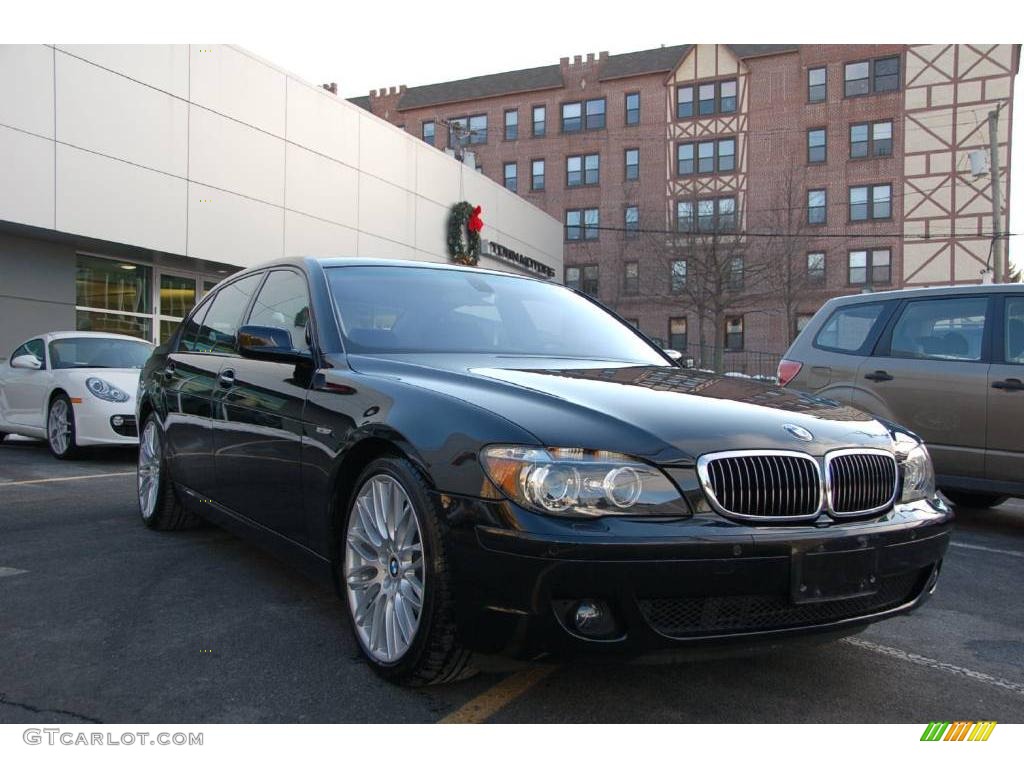 2008 7 Series 750Li Sedan - Azurite Black Metallic / Black photo #3