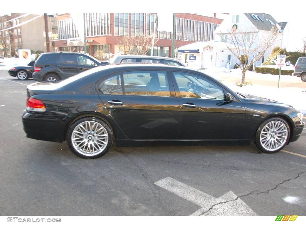 2008 7 Series 750Li Sedan - Azurite Black Metallic / Black photo #8