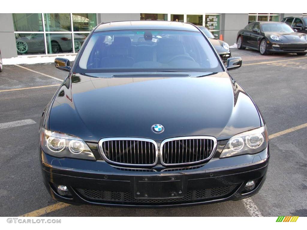 2008 7 Series 750Li Sedan - Azurite Black Metallic / Black photo #9