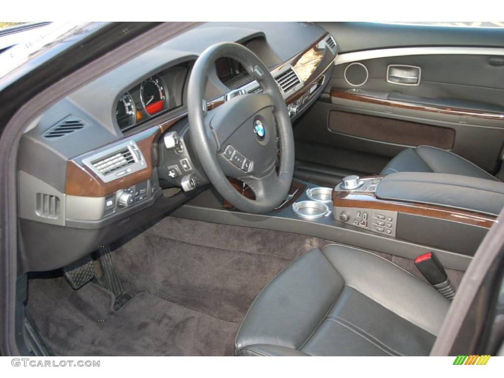 2008 7 Series 750Li Sedan - Azurite Black Metallic / Black photo #11