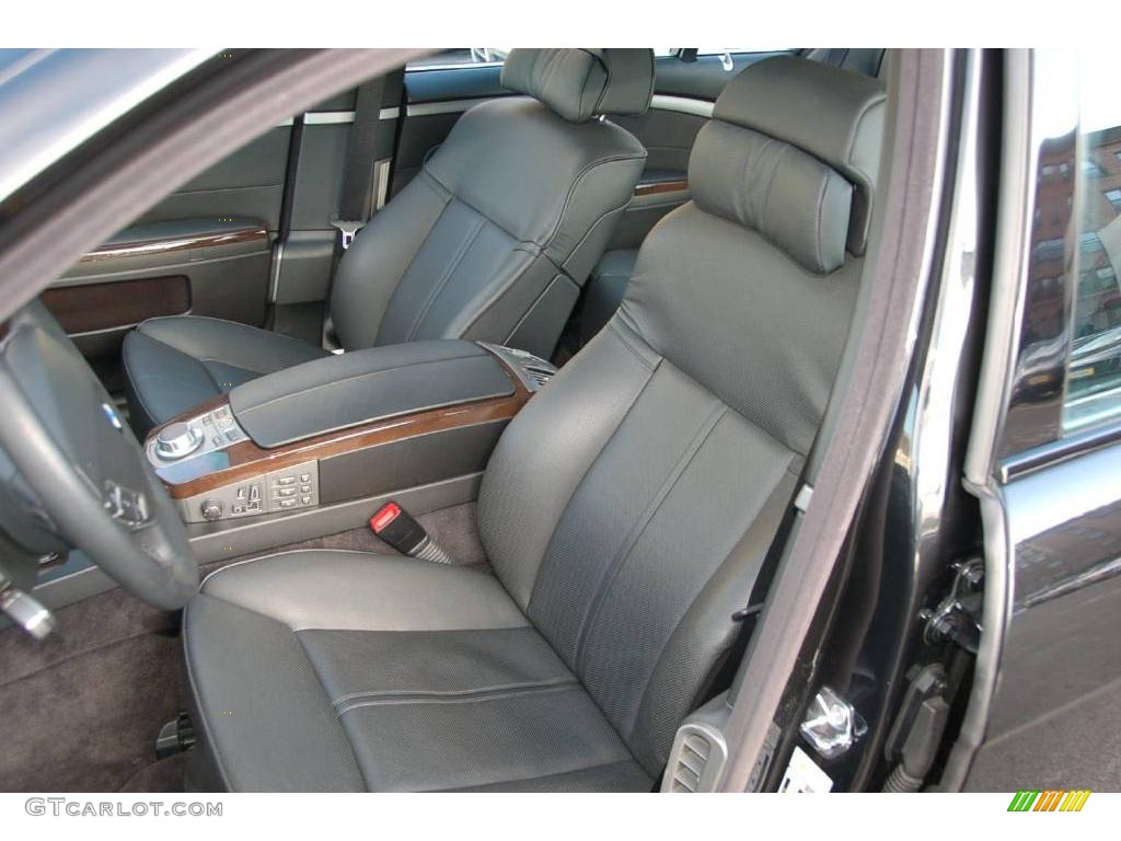 2008 7 Series 750Li Sedan - Azurite Black Metallic / Black photo #12