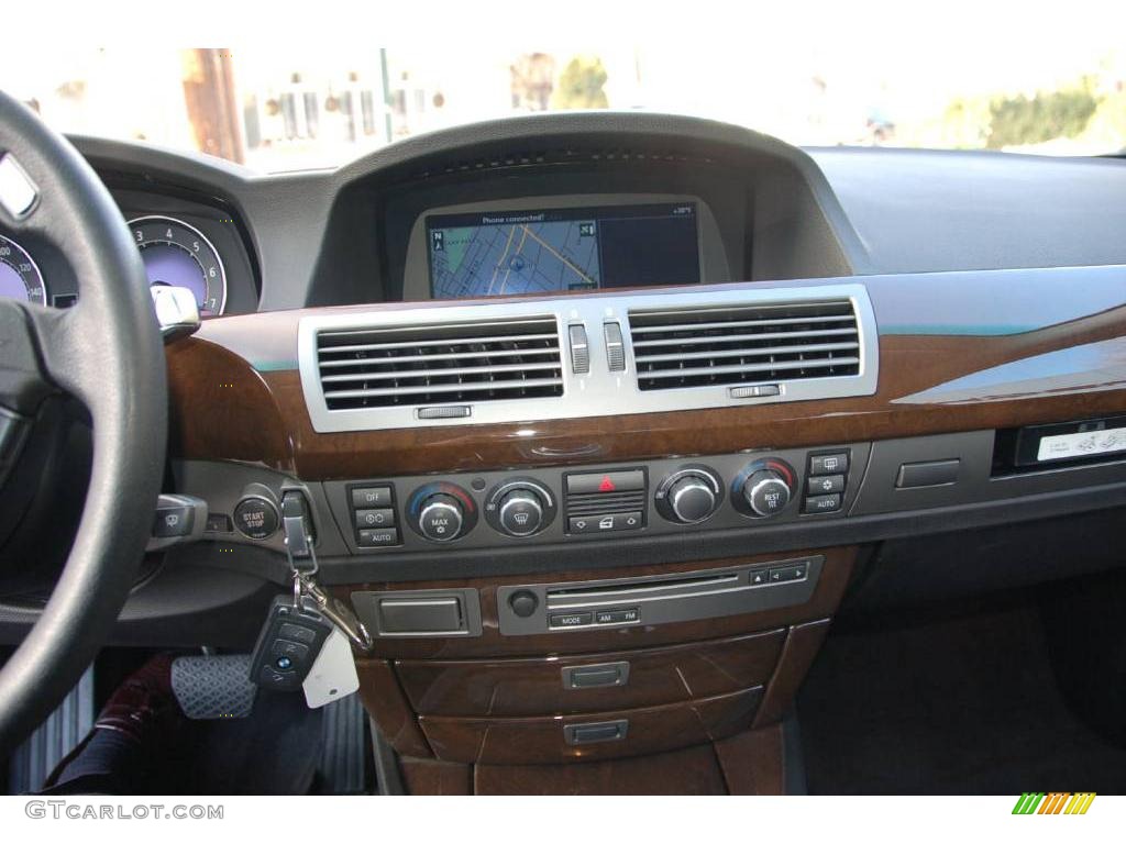 2008 7 Series 750Li Sedan - Azurite Black Metallic / Black photo #13