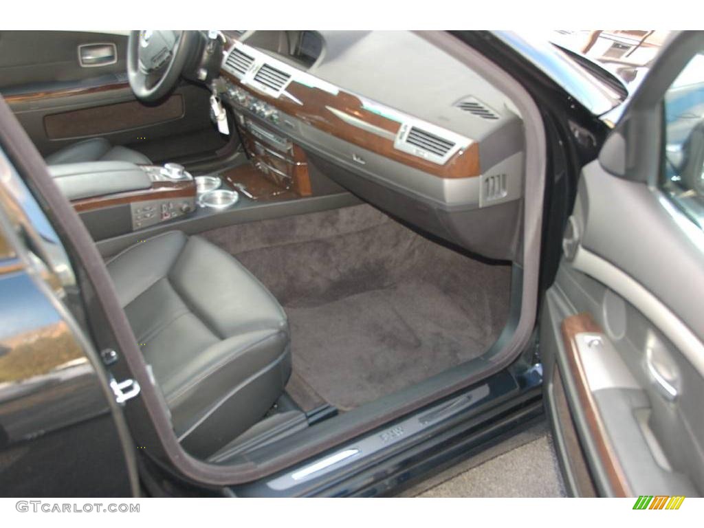 2008 7 Series 750Li Sedan - Azurite Black Metallic / Black photo #16