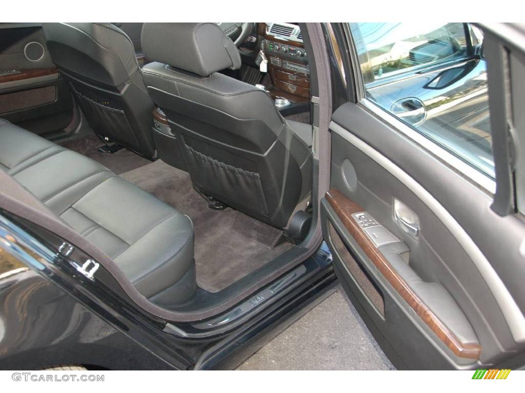 2008 7 Series 750Li Sedan - Azurite Black Metallic / Black photo #17