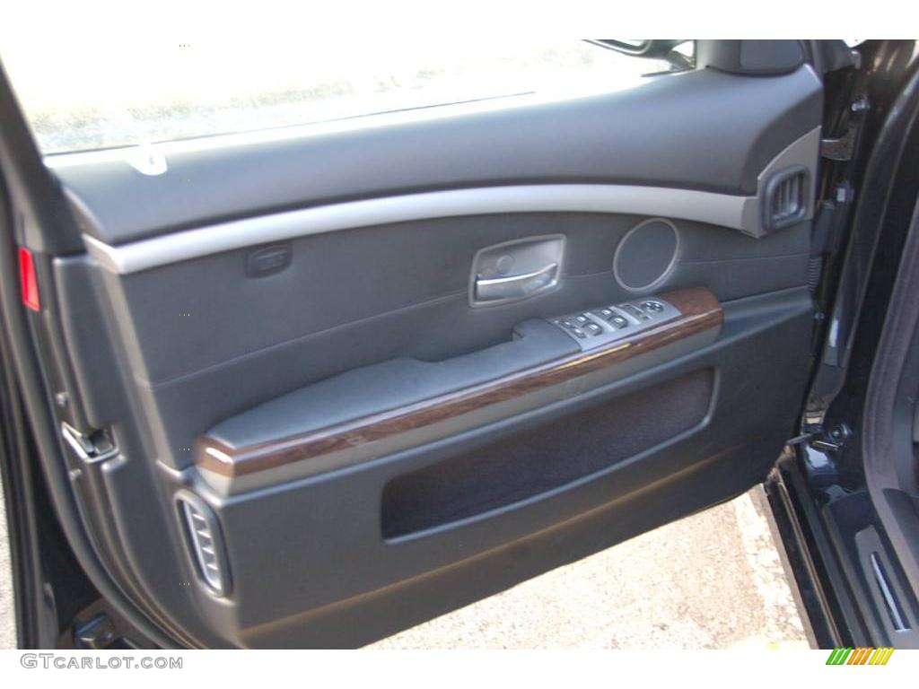 2008 7 Series 750Li Sedan - Azurite Black Metallic / Black photo #18