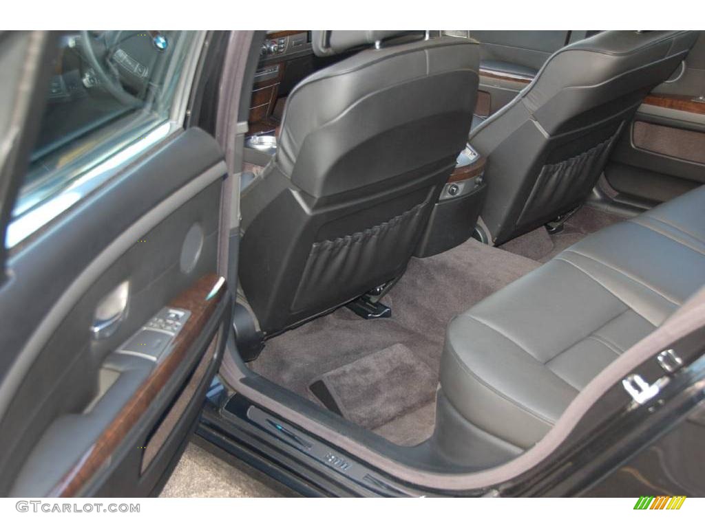 2008 7 Series 750Li Sedan - Azurite Black Metallic / Black photo #19