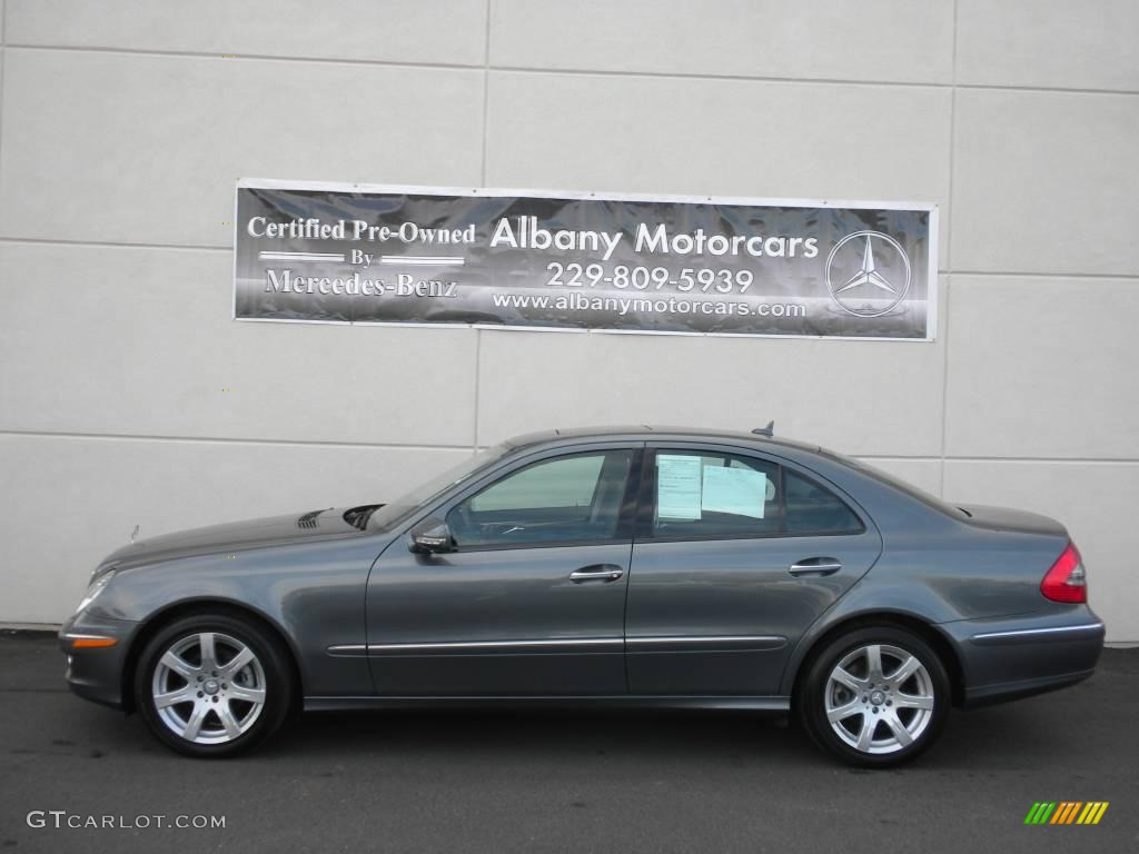 2008 E 350 Sedan - Flint Grey Metallic / Black photo #1