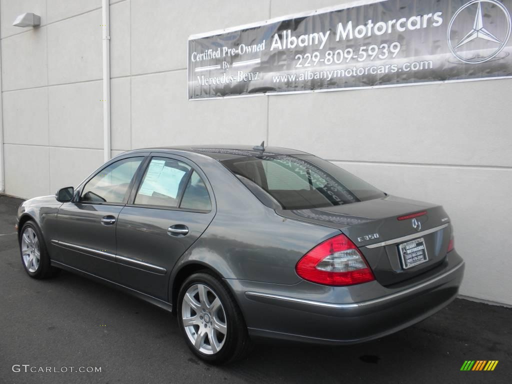 2008 E 350 Sedan - Flint Grey Metallic / Black photo #3