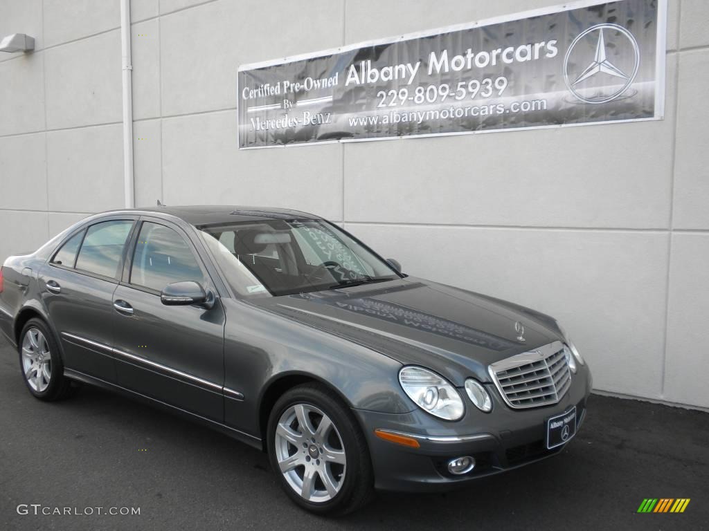 2008 E 350 Sedan - Flint Grey Metallic / Black photo #23