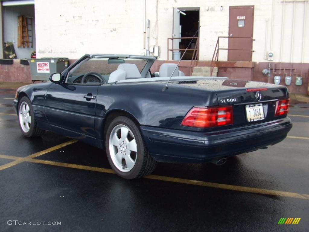 1999 SL 500 Roadster - Midnight Blue / Ash photo #4