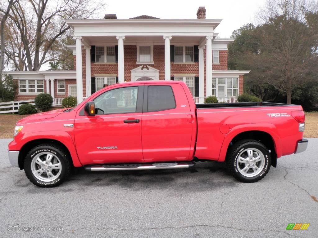 2007 Tundra SR5 TRD Double Cab 4x4 - Radiant Red / Graphite Gray photo #4
