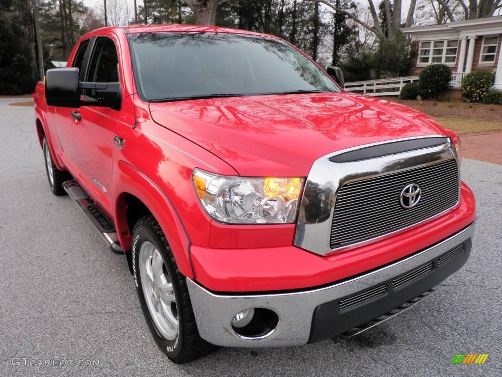 2007 Tundra SR5 TRD Double Cab 4x4 - Radiant Red / Graphite Gray photo #12