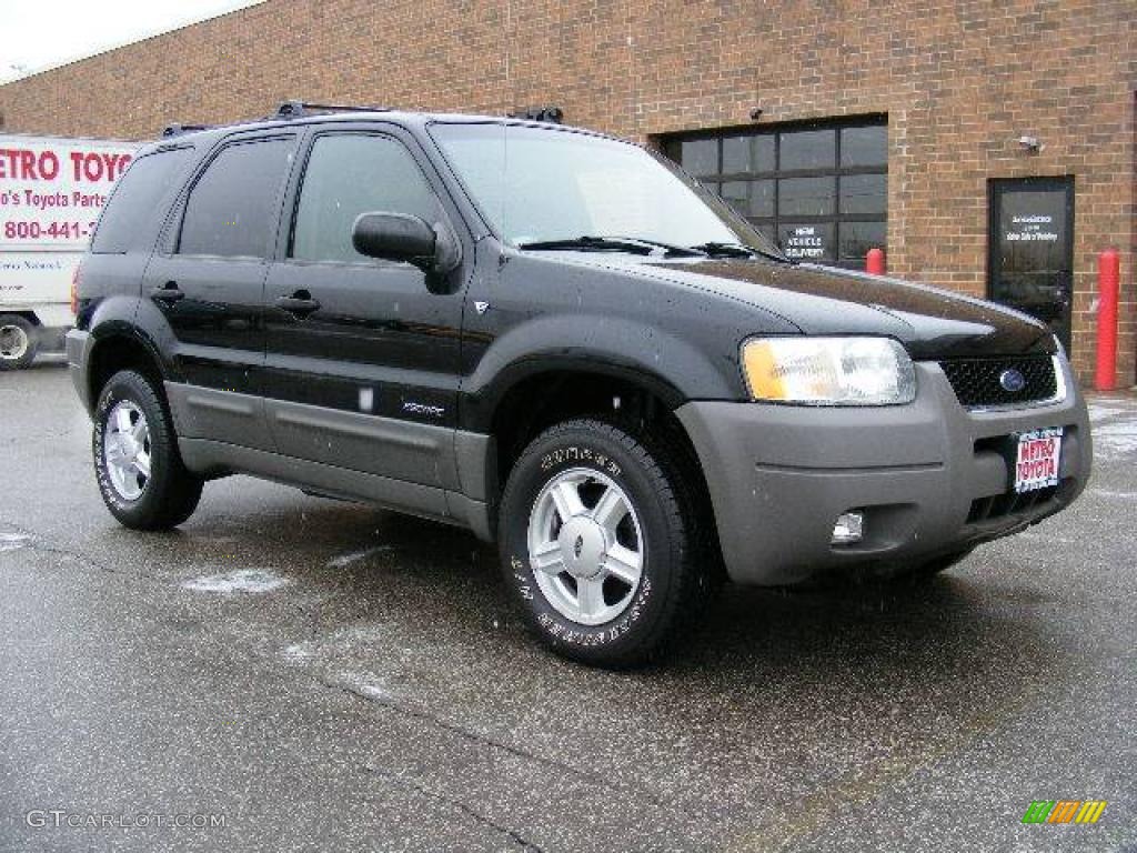 2002 Escape XLT V6 - Black Clearcoat / Medium Graphite photo #1