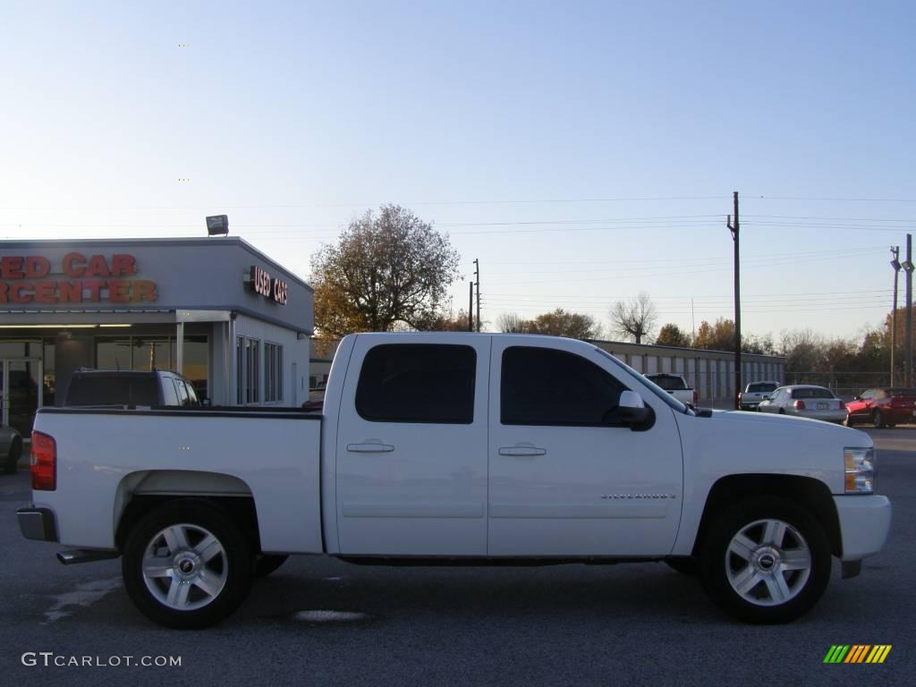 2008 Silverado 1500 LT Crew Cab - Summit White / Light Titanium/Ebony Accents photo #2