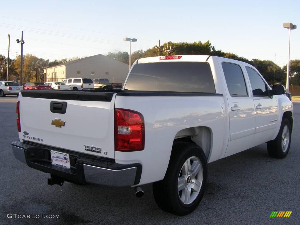 2008 Silverado 1500 LT Crew Cab - Summit White / Light Titanium/Ebony Accents photo #3