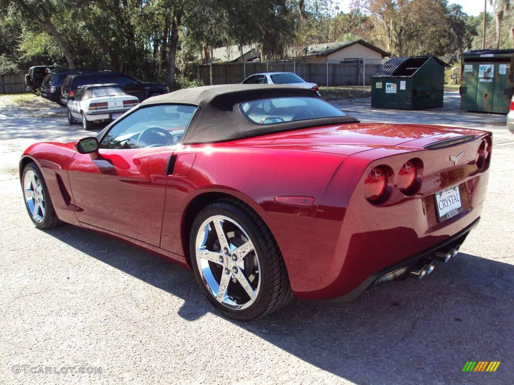 2008 Corvette Convertible - Crystal Red Metallic / Ebony/Titanium photo #3