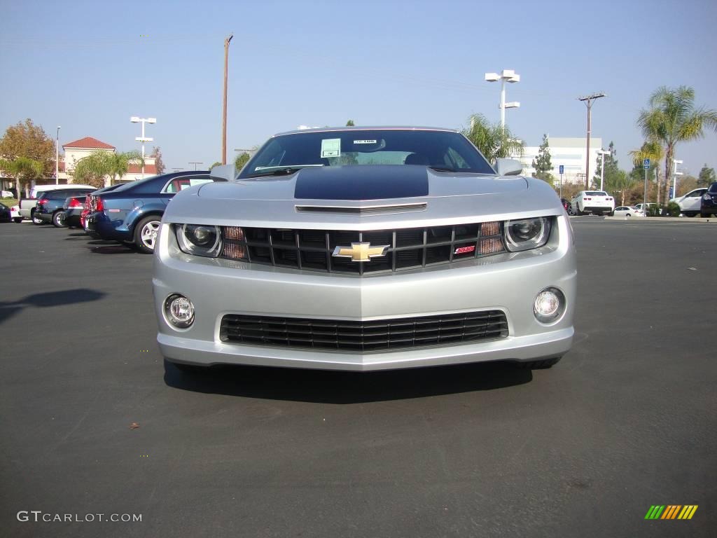 2010 Camaro SS/RS Coupe - Silver Ice Metallic / Black photo #4