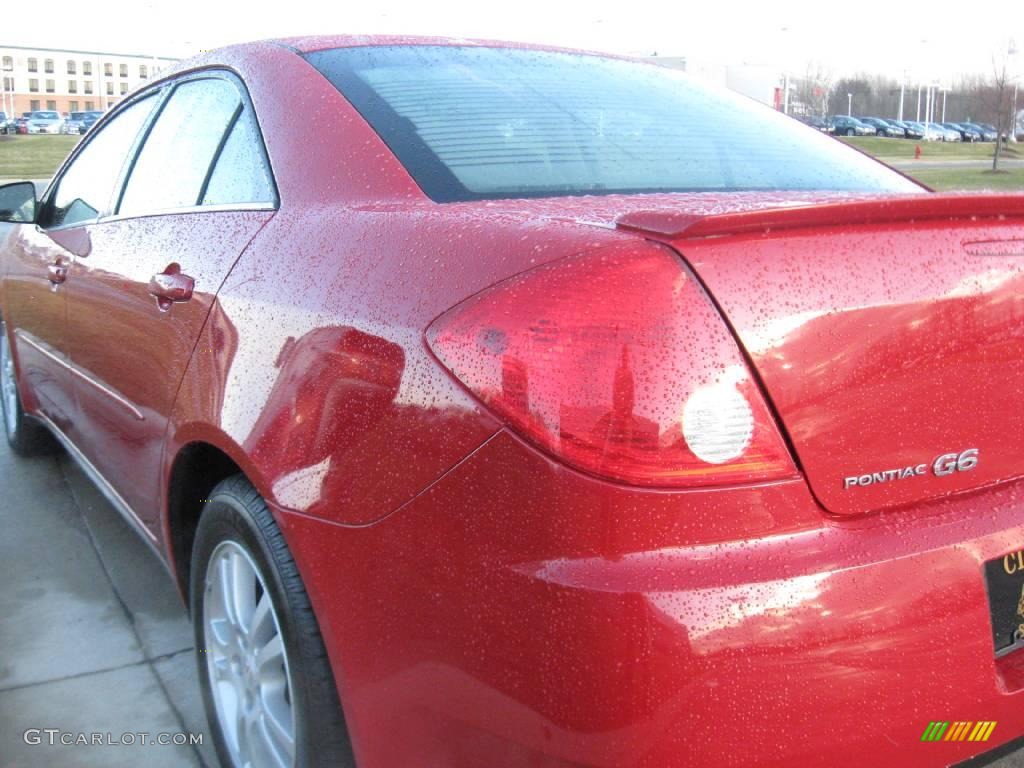 2006 G6 V6 Sedan - Crimson Red / Ebony photo #6