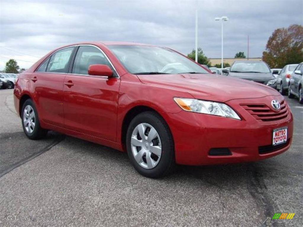 2009 Camry LE - Barcelona Red Metallic / Ash photo #1