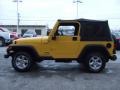 2004 Solar Yellow Jeep Wrangler Sport 4x4  photo #6