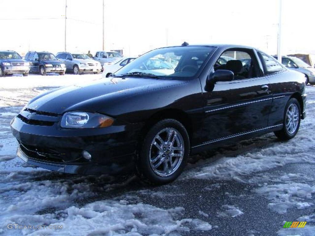 2005 Cavalier LS Sport Coupe - Black / Graphite Gray photo #7