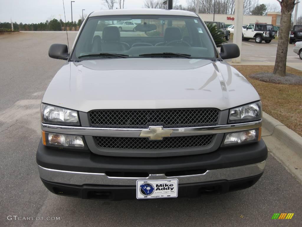 2005 Silverado 1500 Regular Cab - Silver Birch Metallic / Dark Charcoal photo #8