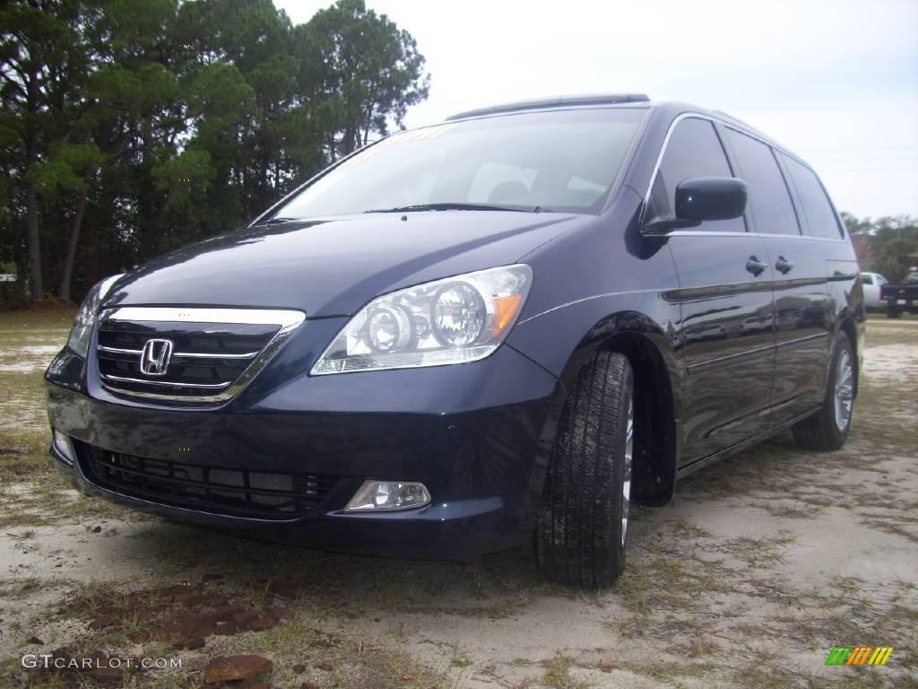 2007 Odyssey Touring - Midnight Blue Pearl / Gray photo #2