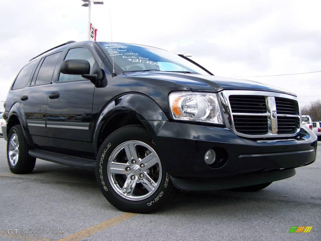 2007 Durango SLT 4x4 - Brilliant Black / Khaki Two-Tone photo #1