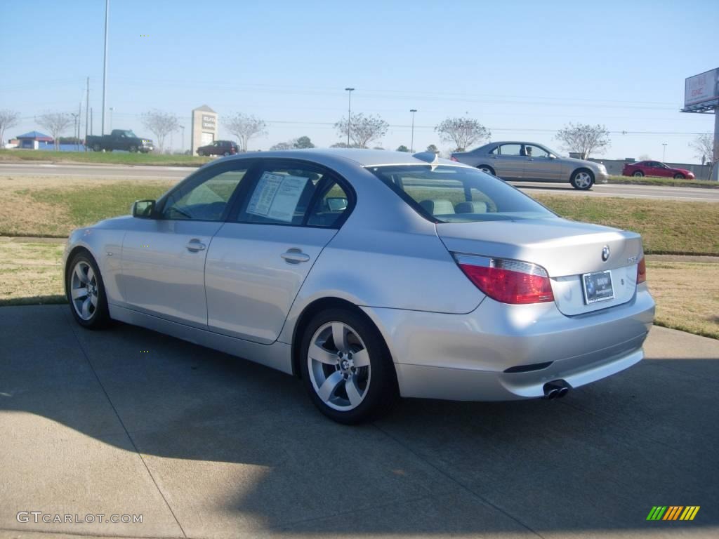 2004 5 Series 525i Sedan - Titanium Silver Metallic / Grey photo #6