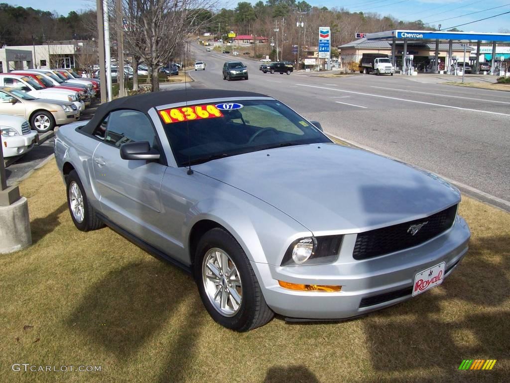 Satin Silver Metallic Ford Mustang