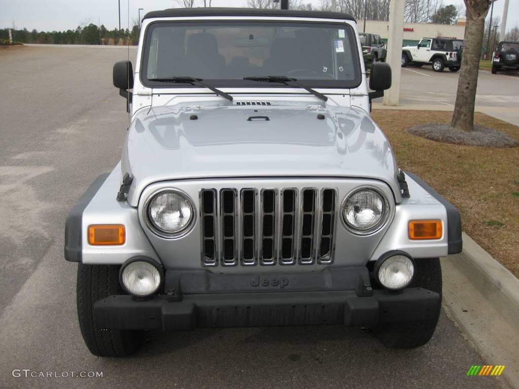 2006 Wrangler Sport 4x4 - Bright Silver Metallic / Dark Slate Gray photo #8