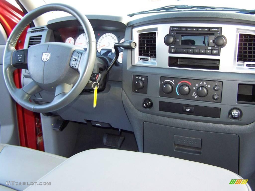2008 Ram 1500 Big Horn Edition Quad Cab 4x4 - Sunburst Orange Pearl / Medium Slate Gray photo #16