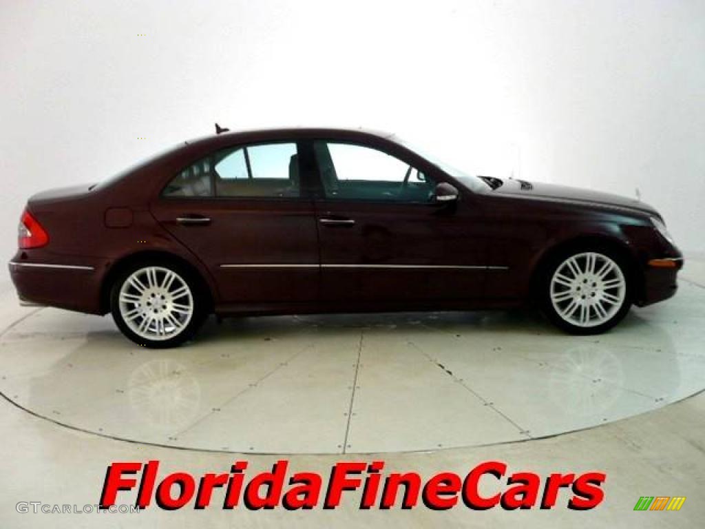 2007 E 350 Sedan - Barolo Red Metallic / Black photo #4