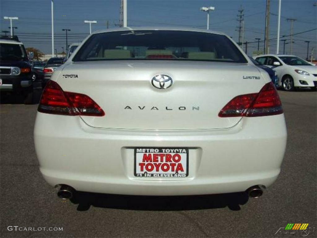 2008 Avalon Limited - Blizzard White Pearl / Ivory Beige photo #4