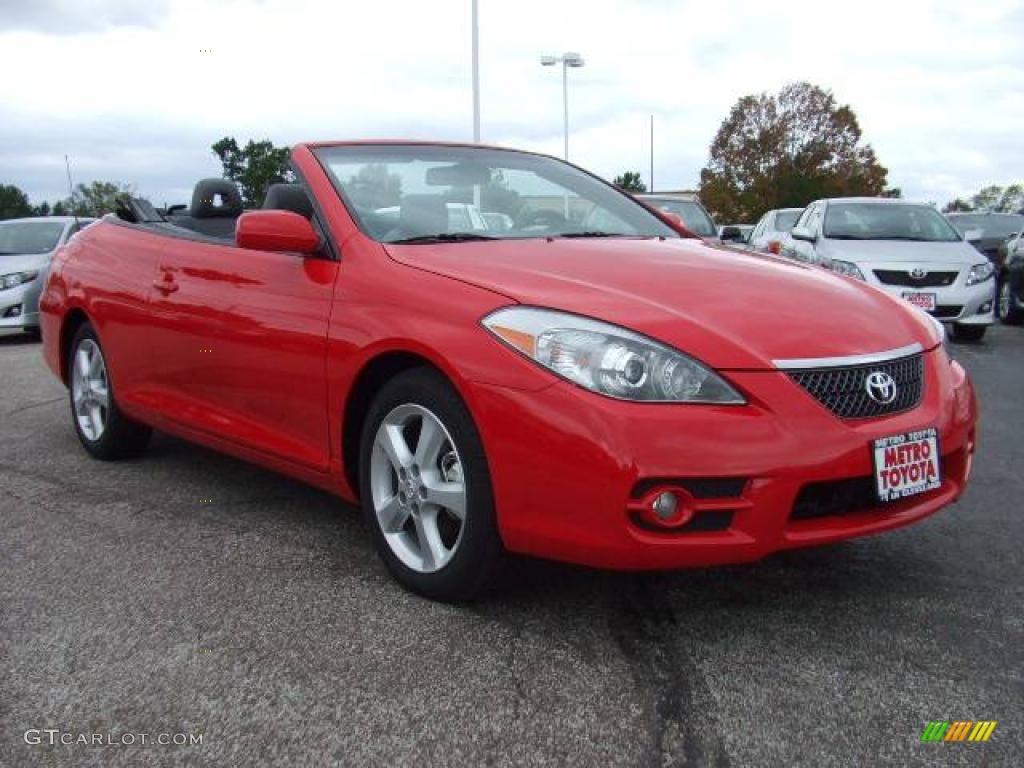 2008 Solara SLE V6 Convertible - Super Red 5 / Dark Stone photo #1