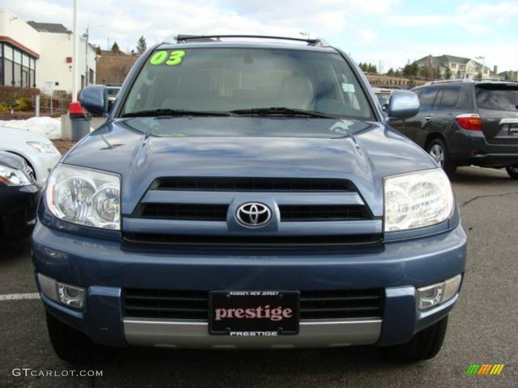 2003 4Runner Limited 4x4 - Pacific Blue Metallic / Stone photo #2