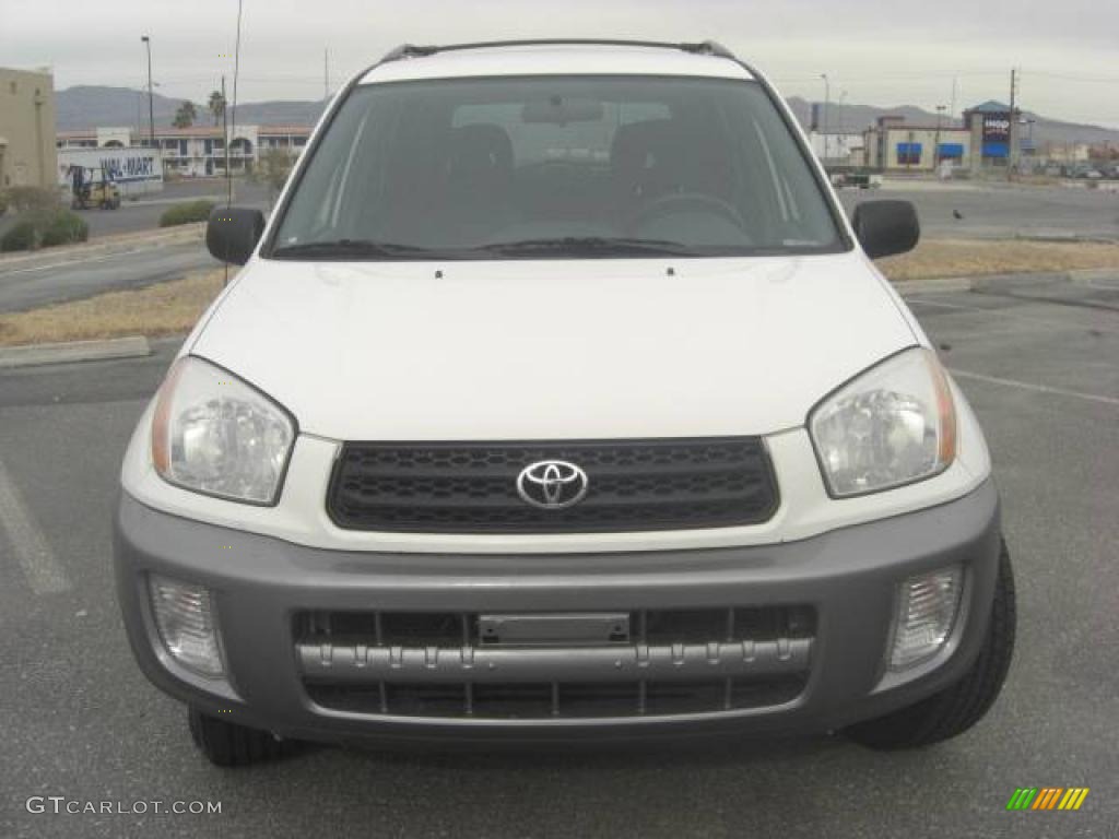 2003 RAV4  - Frosted White Pearl / Gray photo #6