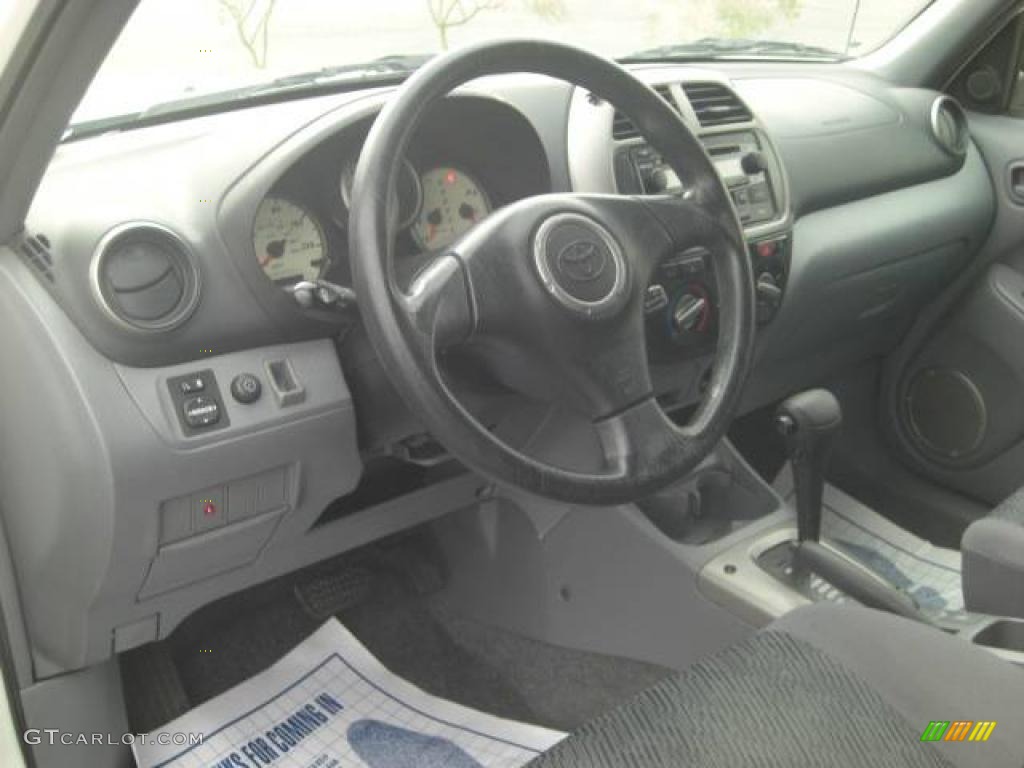 2003 RAV4  - Frosted White Pearl / Gray photo #31